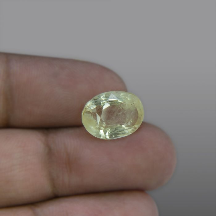 Natural Ceylon Yellow Sapphire, Pukhraj 7.18 Carat/ 8.00 Ratti Thumbnail
